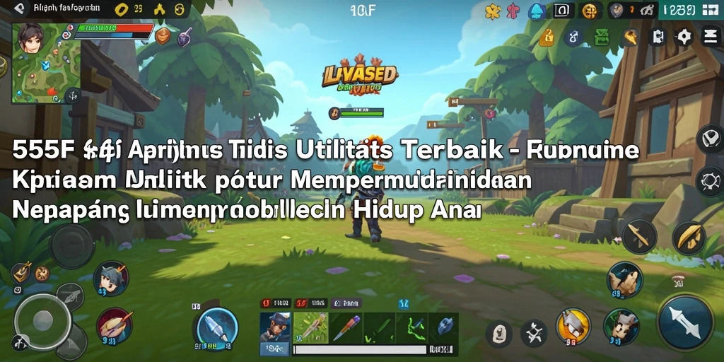 Tampilan antarmuka aplikasi 555F yang user-friendly dan modern.