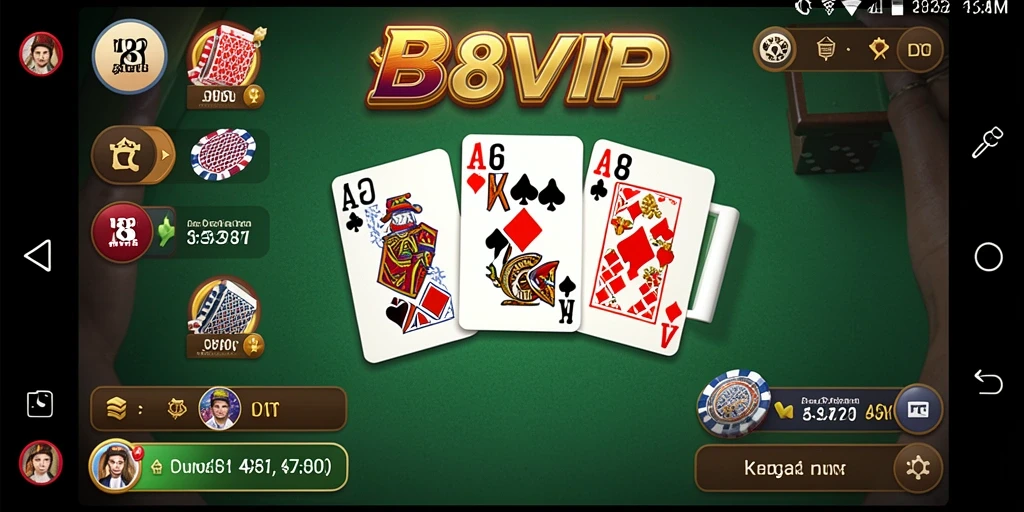Tampilan gameplay menarik dari B8VIP saat bermain Domino.