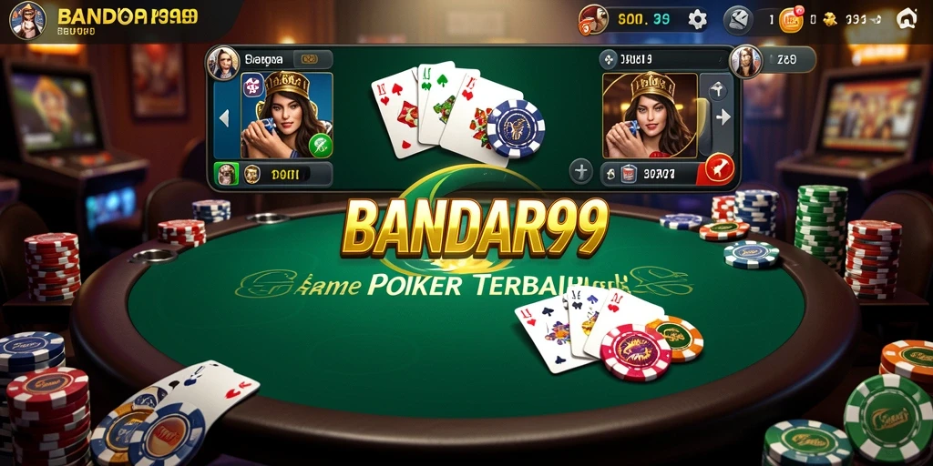 Screenshot BANDAR99 menampilkan gameplay Poker yang seru dan menegangkan.