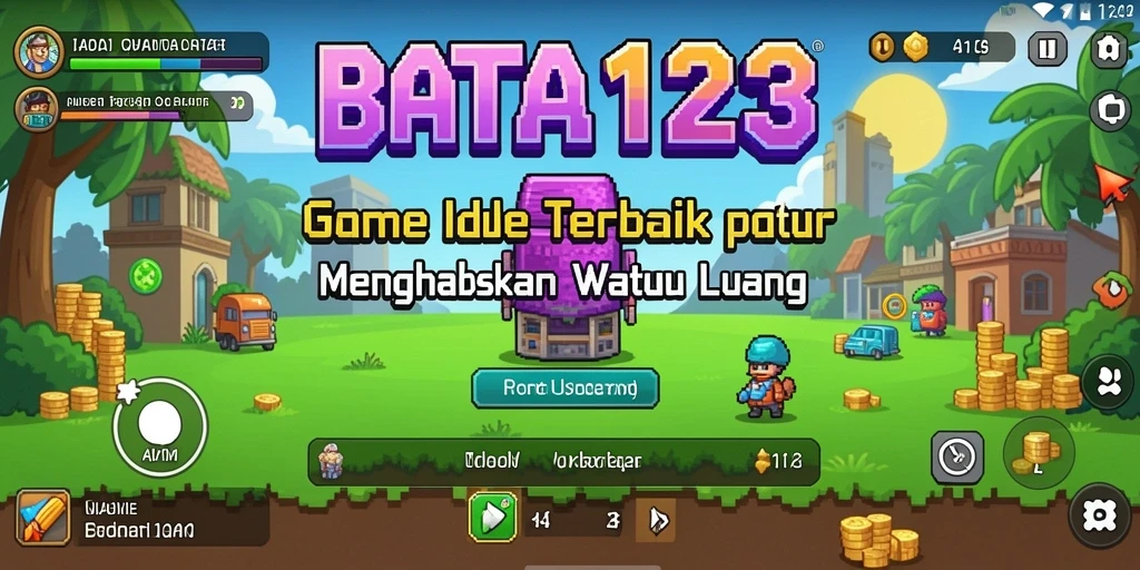 Tangkapan layar gameplay <strong>BATA123</strong> menampilkan kemajuan dalam membangun kerajaan Idle.