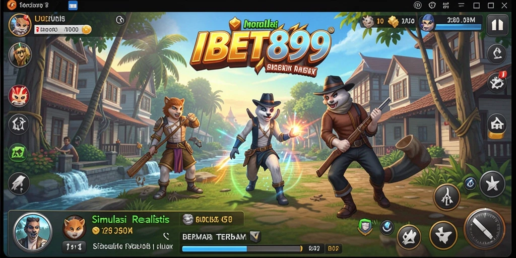 Tampilan utama gameplay IBET899 menampilkan aksi simulasi yang menarik.