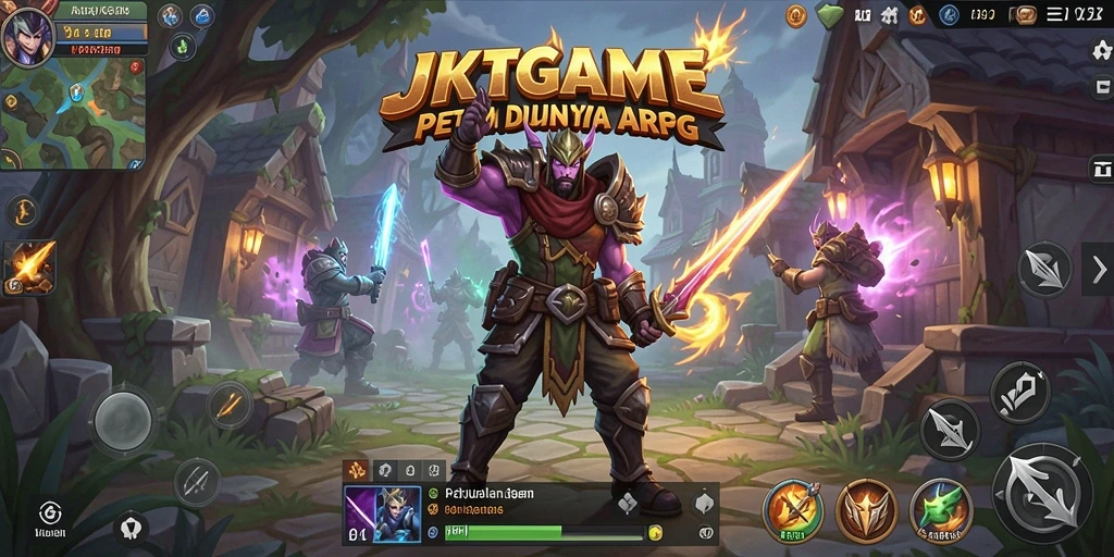 Tampilan gameplay seru di JKTGAME yang penuh aksi dan strategi.