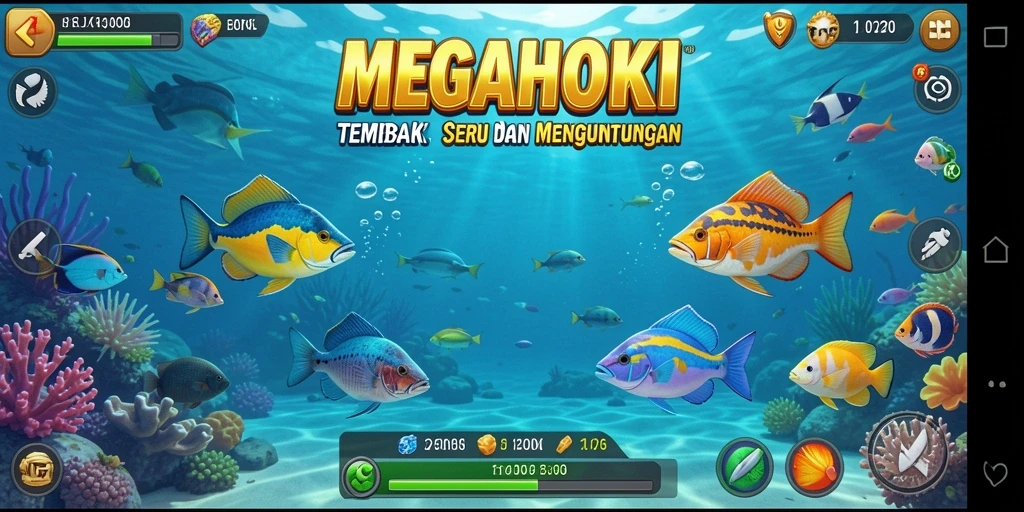 Tampilan gameplay MEGAHOKI yang seru dan menarik.