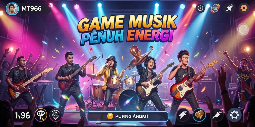 Tampilan gameplay dari MT966 yang penuh warna dan interaktif.