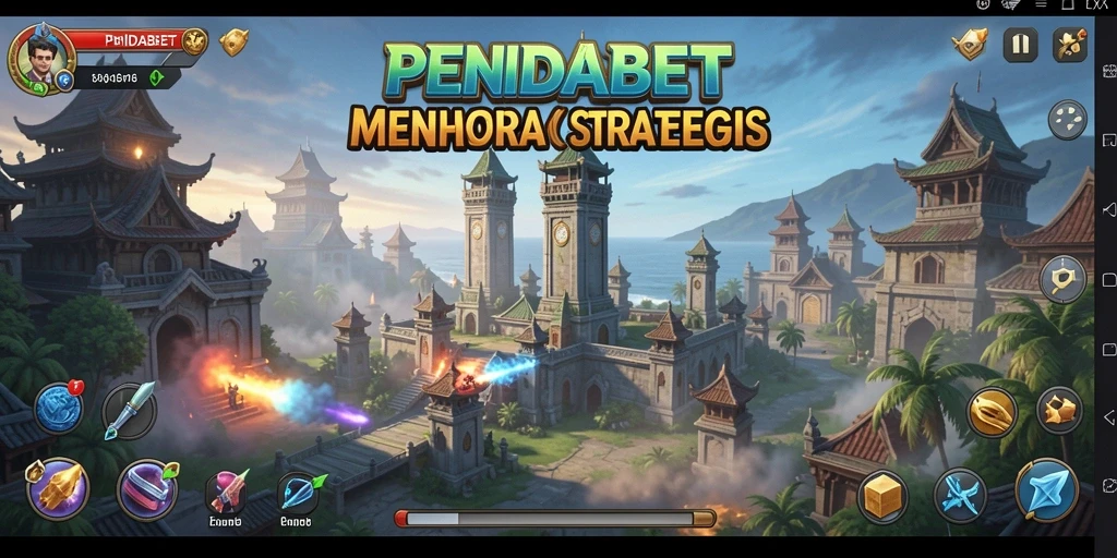 Tampilan menarik dari gameplay Tower Defense di PENIDABET.