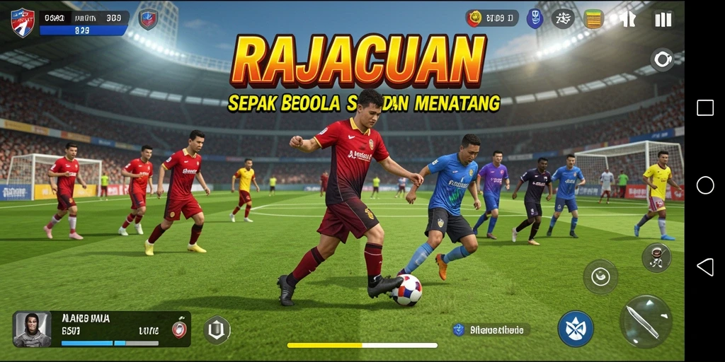 Tampilan gameplay seru dan mendebarkan di RAJACUAN.