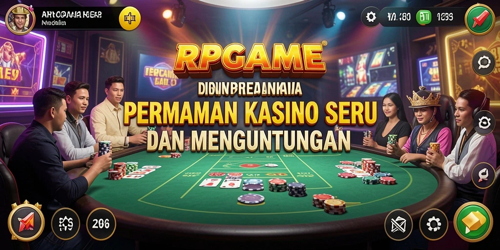 Tampilan seru gameplay Kasino dalam RPGAME dengan grafis menawan.