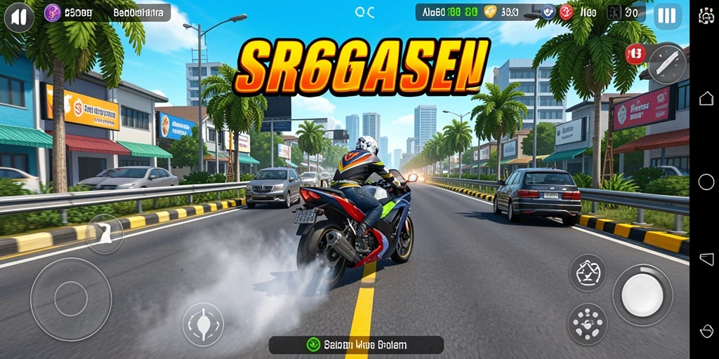 Gameplay balapan yang mendebarkan dan visual yang menakjubkan.