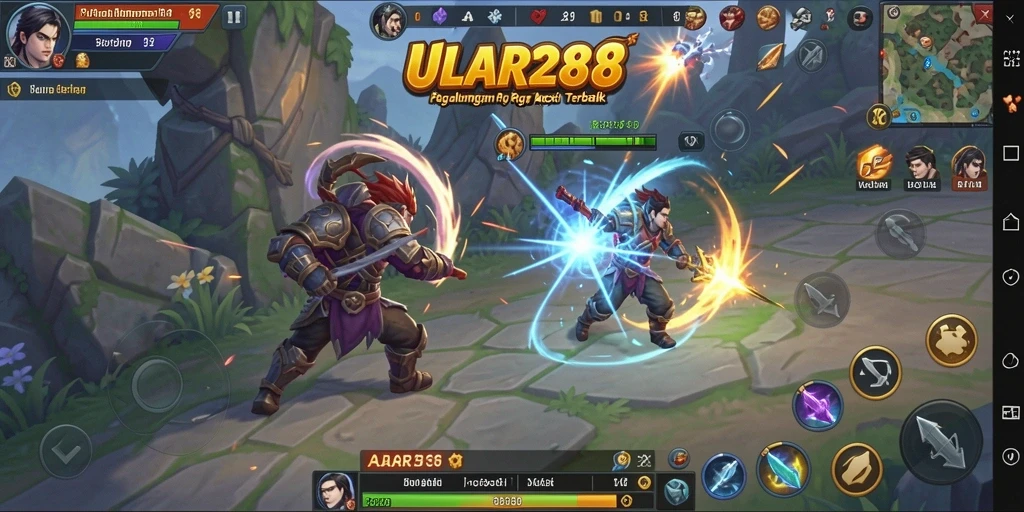 Gameplay ULAR288 dengan pertempuran seru dan petualangan epik.